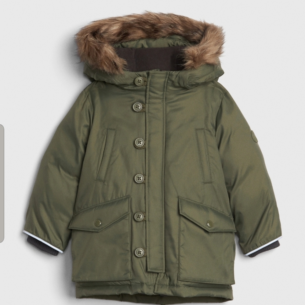 Boys Gap Army Green parka